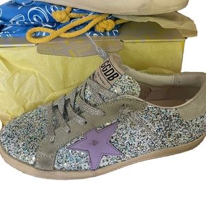 Kids size 34 golden goose sneakers